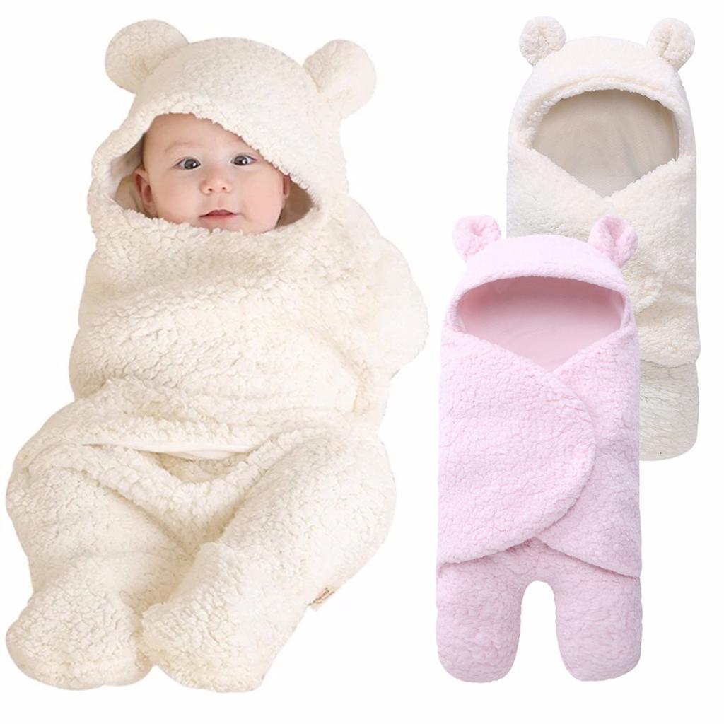 Infant Swaddle Wrap Baby Bedding Blanket Sleeping Bag  Pink for 0-3 months