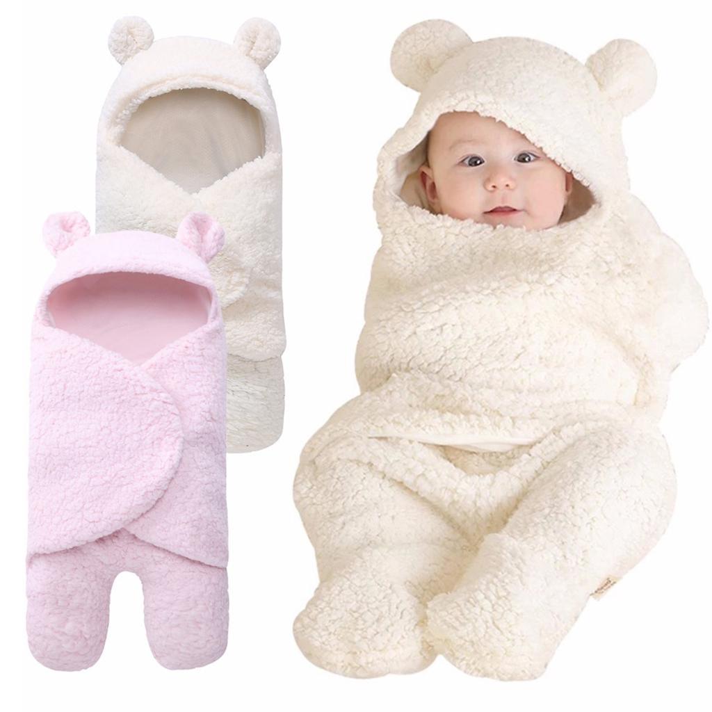 Infant Swaddle Wrap Baby Bedding Blanket Sleeping Bag  Pink for 0-3 months