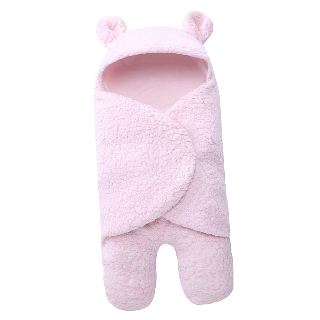 Infant Swaddle Wrap Baby Bedding Blanket Sleeping Bag  Pink for 3-6 months