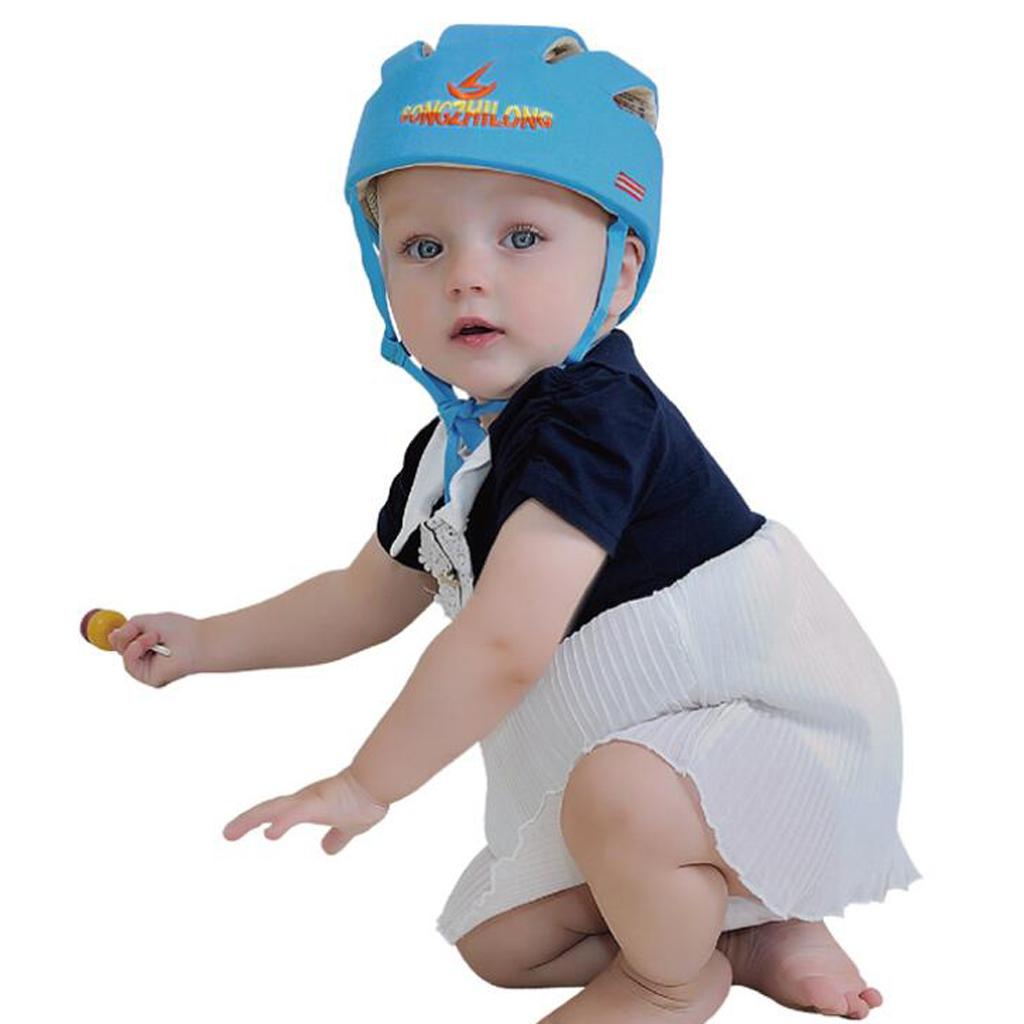 Toddler Safety Helmet Head Protection Hat Headguard Cap Type A Blue