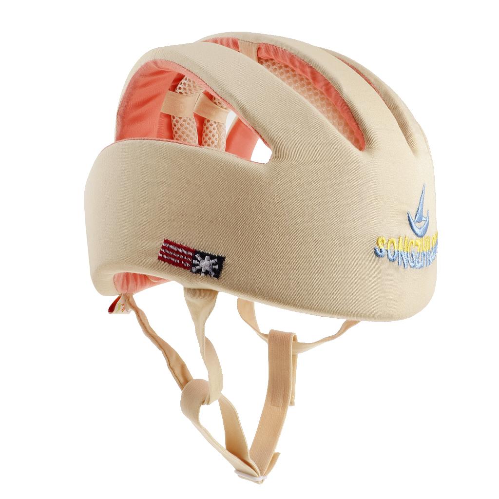 Toddler Safety Helmet Head Protection Hat Headguard Cap Type B Beige