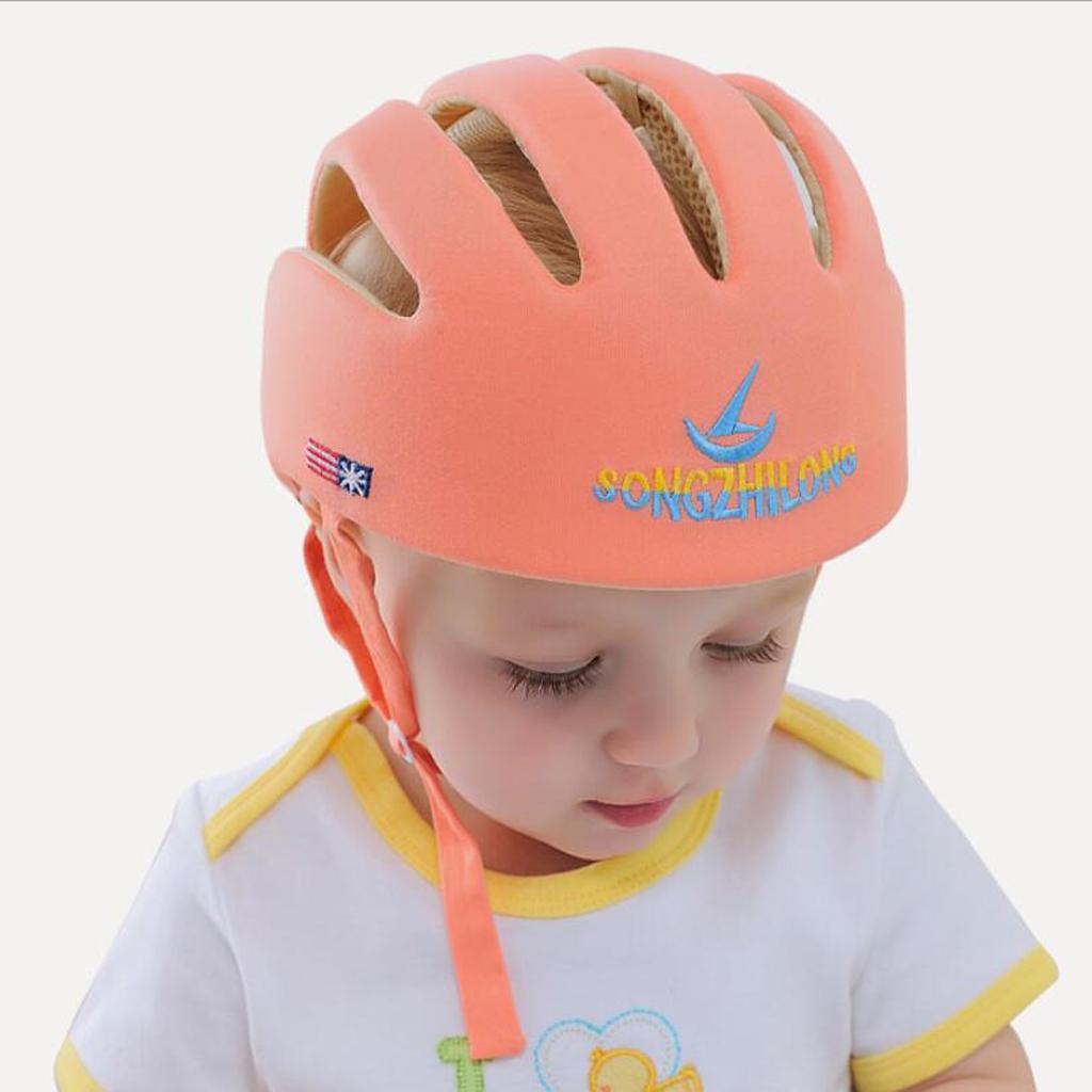 Toddler Safety Helmet Head Protection Hat Headguard Cap Type B Orange