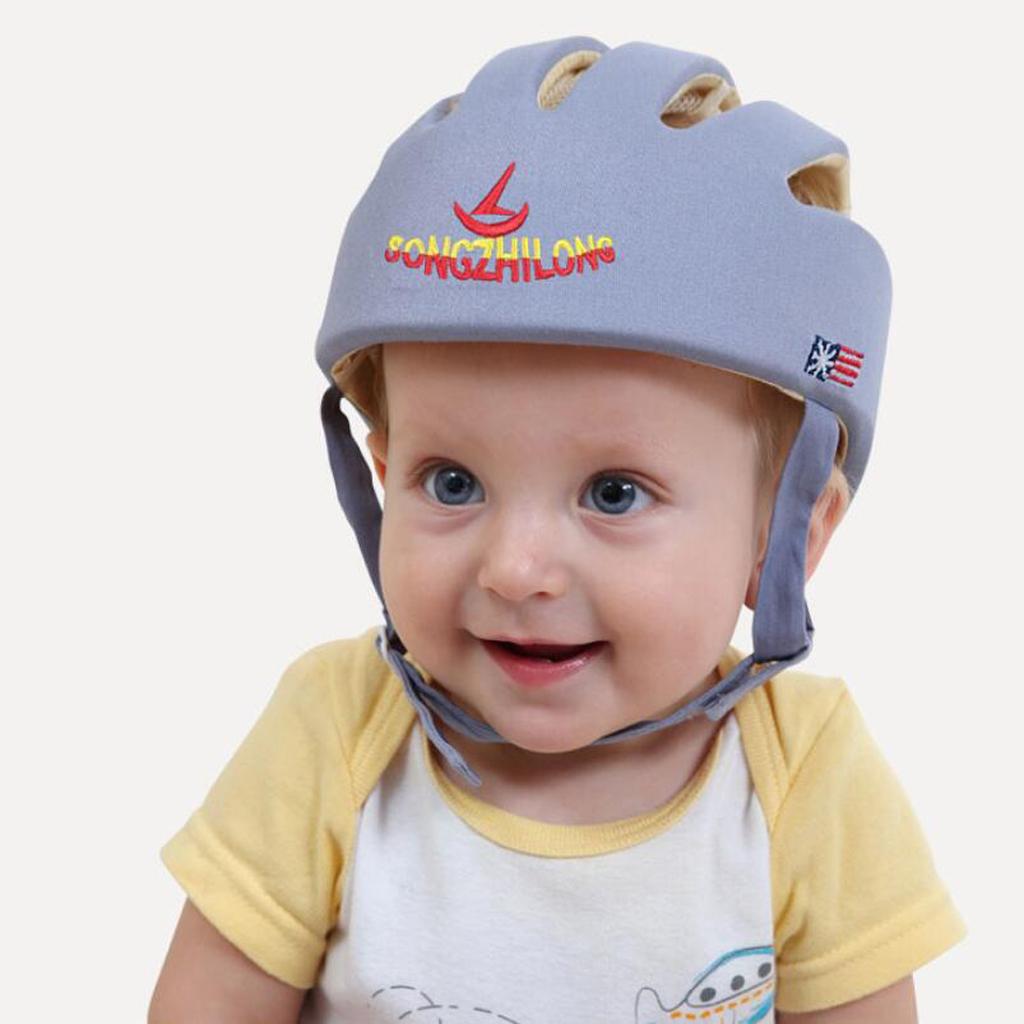 Toddler Safety Helmet Head Protection Hat Headguard Cap Type B Grey