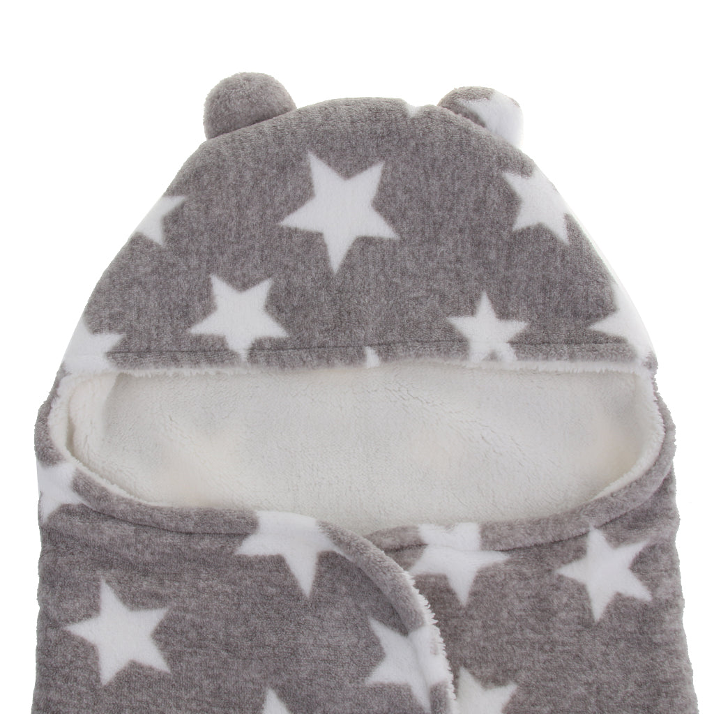Infant Swaddle Wrap Baby Bedding Blanket Wearable Sleeping Bag Gray