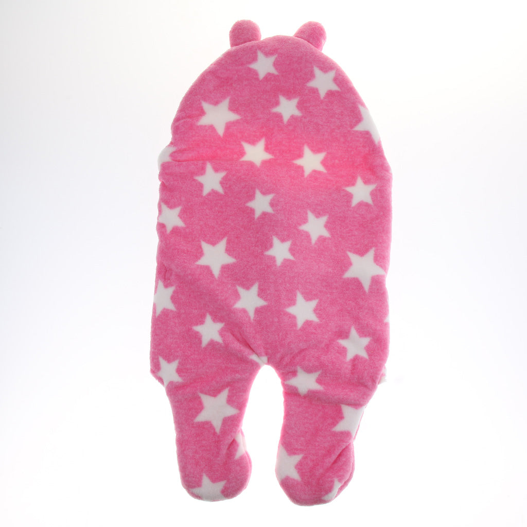 Infant Swaddle Wrap Baby Bedding Blanket Wearable Sleeping Bag Pink