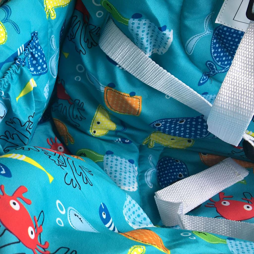 Baby Shopping Cart Seat Pad Child High Chair Cover Protector Blue