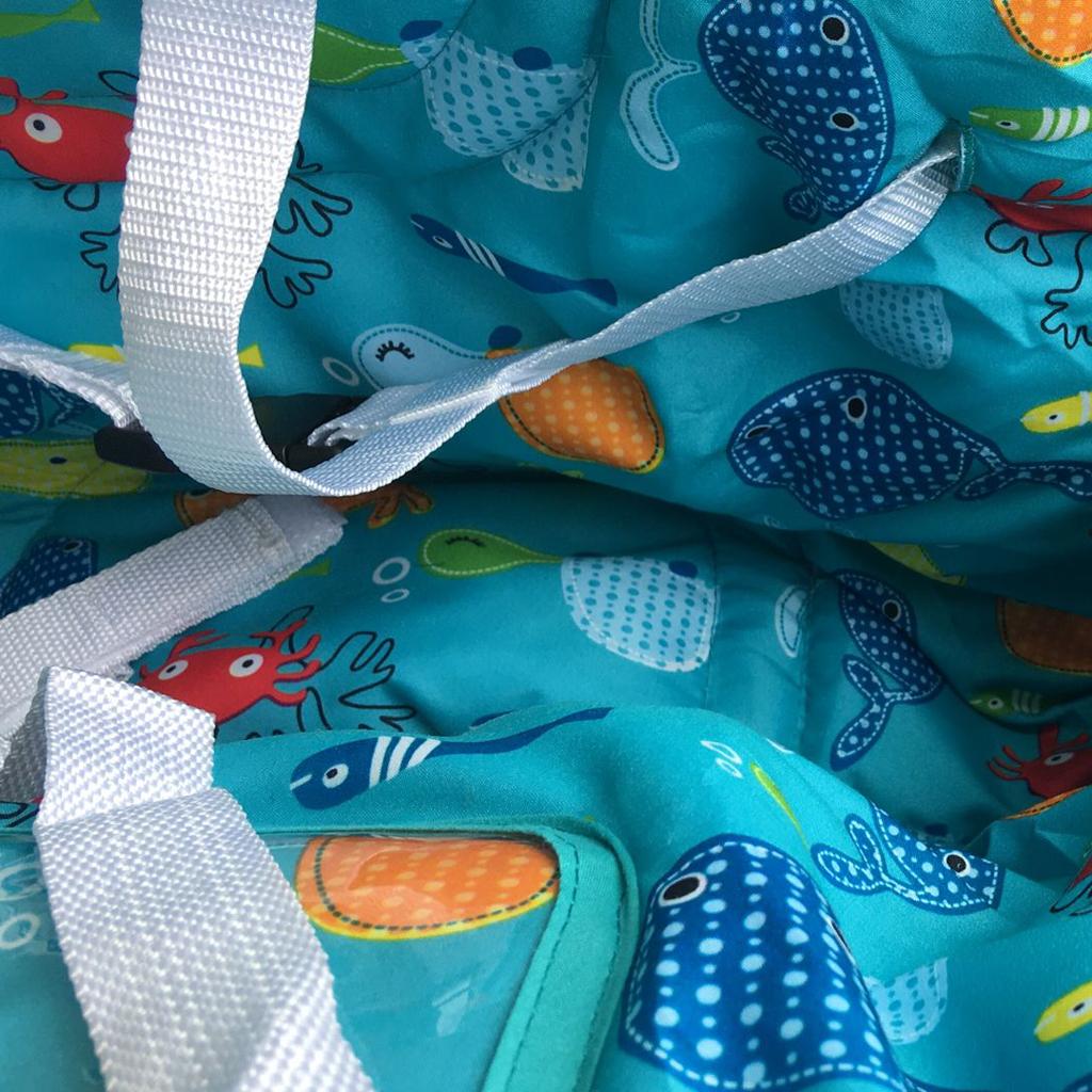 Baby Shopping Cart Seat Pad Child High Chair Cover Protector Blue