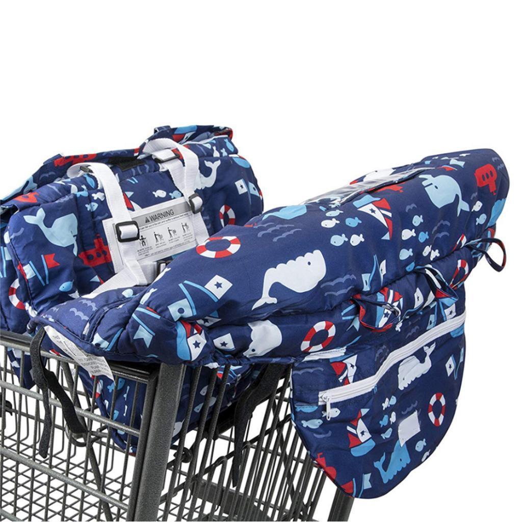 Baby Shopping Cart Seat Pad Child High Chair Cover Protector Whale