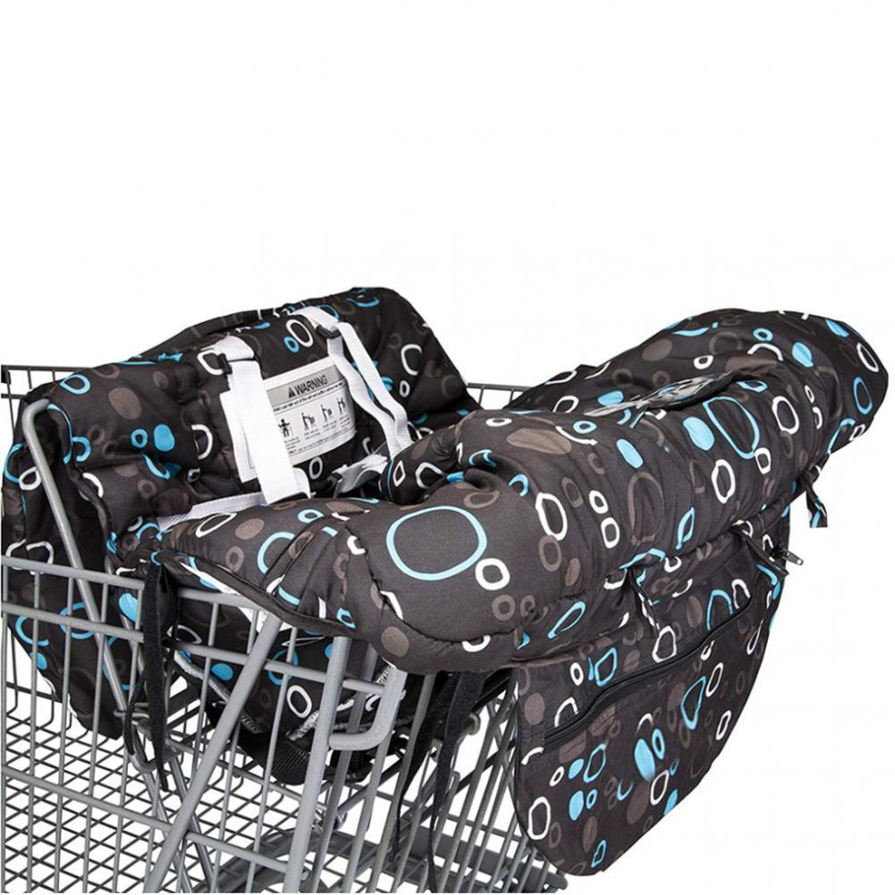 Baby Shopping Cart Seat Pad Child High Chair Cover Protector Black