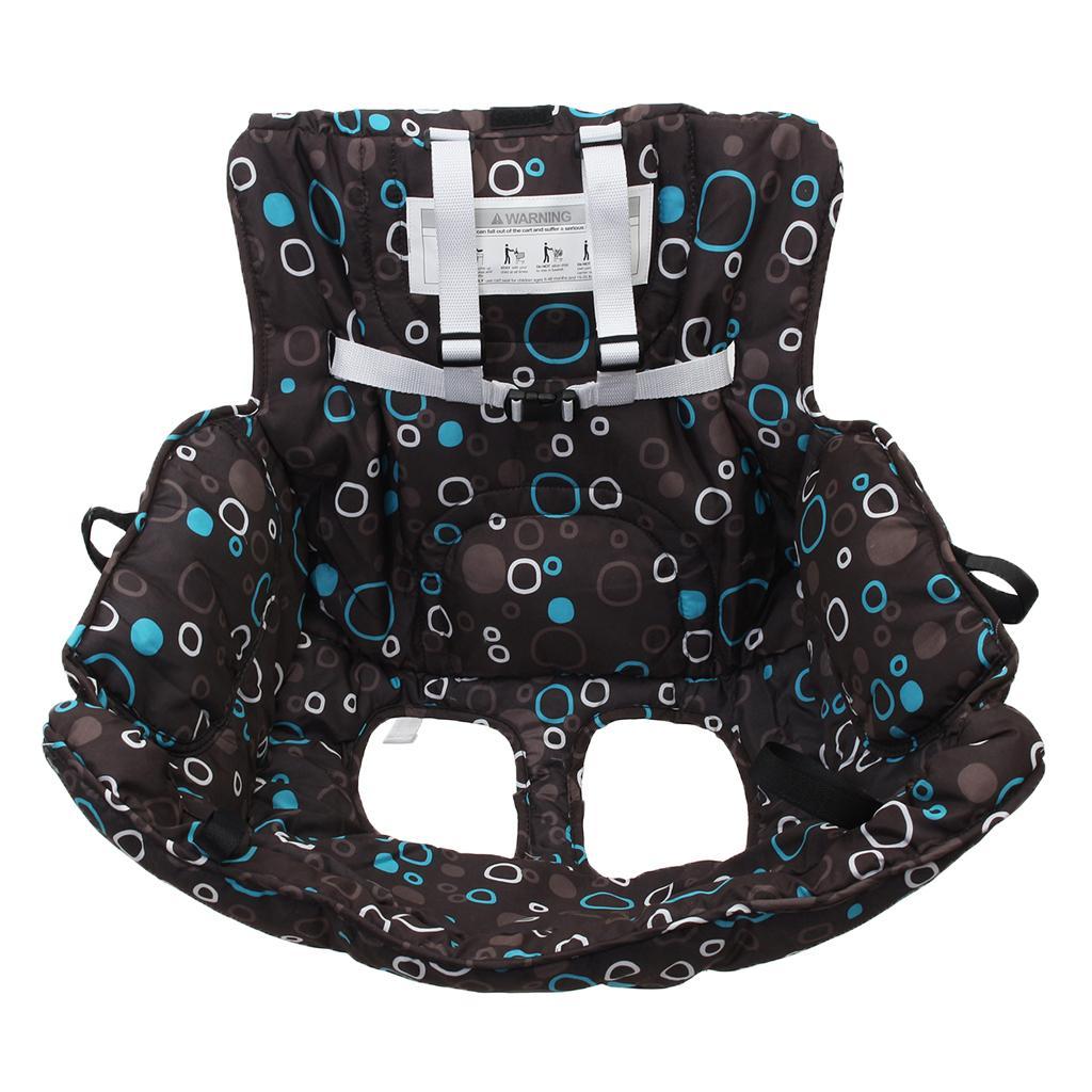 Baby Shopping Cart Seat Pad Child High Chair Cover Protector Black