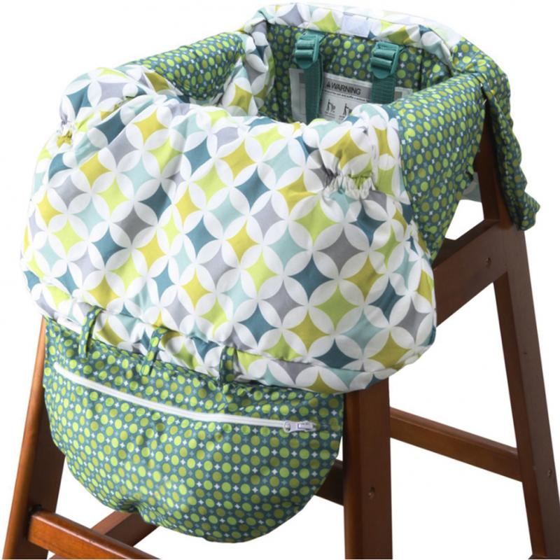 Baby Shopping Cart Seat Pad Child High Chair Cover Protector Green