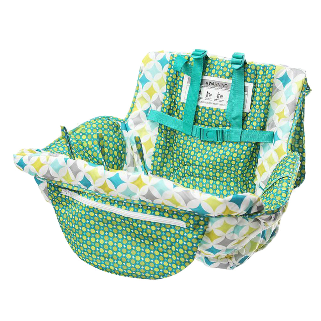 Baby Shopping Cart Seat Pad Child High Chair Cover Protector Green