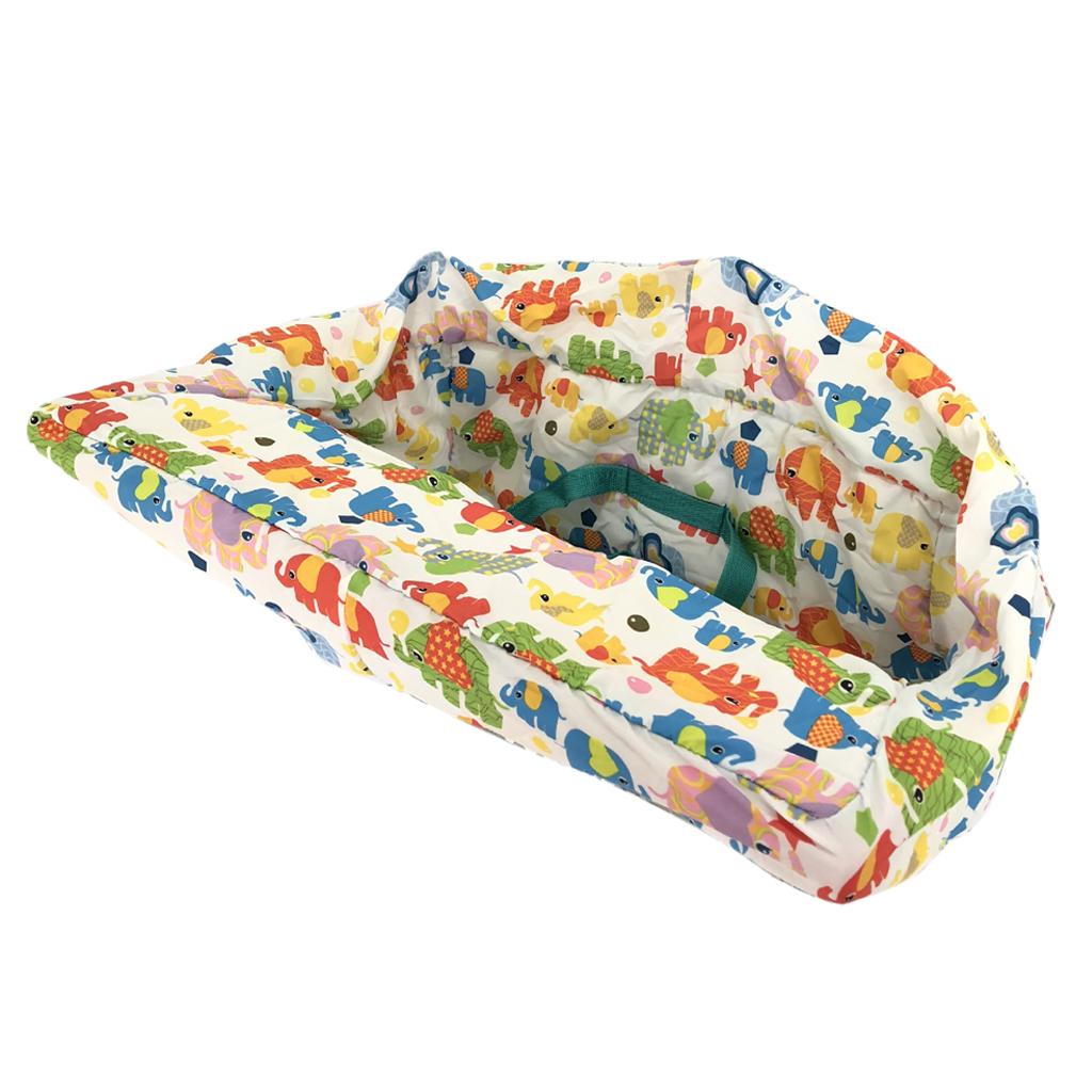 Baby Kids Shopping Cart Seat Cushion Dining Chair Cover Elephant