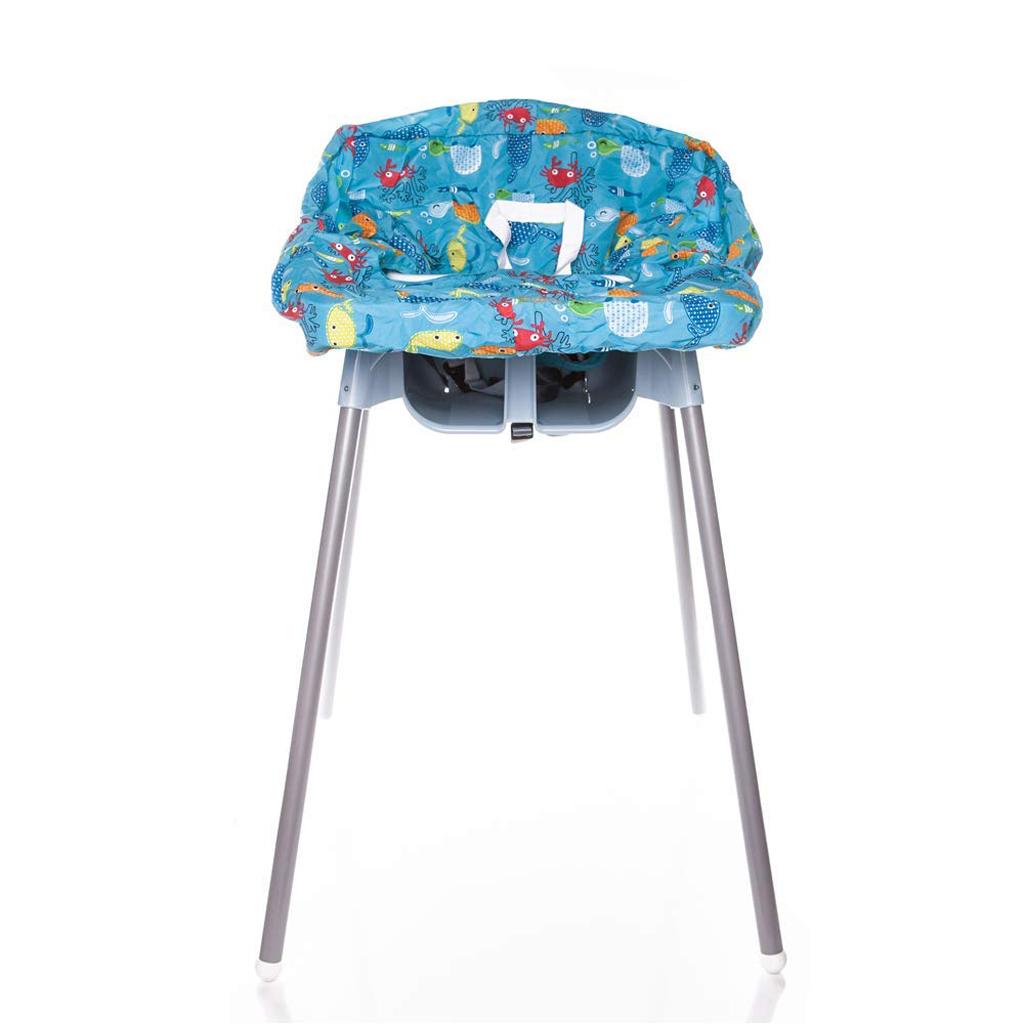 Baby Kids Shopping Cart Seat Cushion Dining Chair Cover Colorful fish