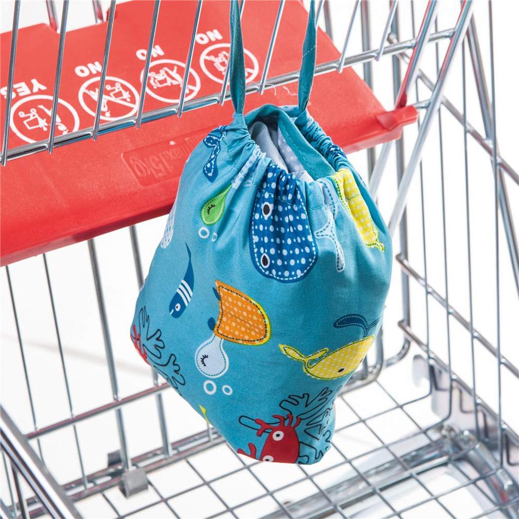 Baby Kids Shopping Cart Seat Cushion Dining Chair Cover Colorful fish