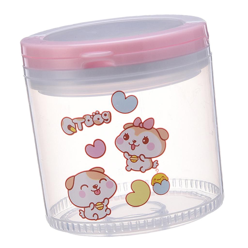 Baby Kids Large Capacity Milk Powder Cartoon Box Snack Containers Pink