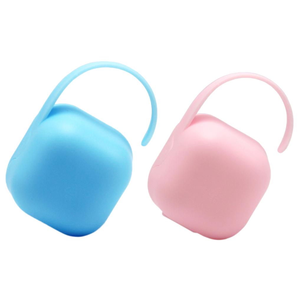 BPA-Free Nipple Shield Case & Pacifier Storage Box Pink