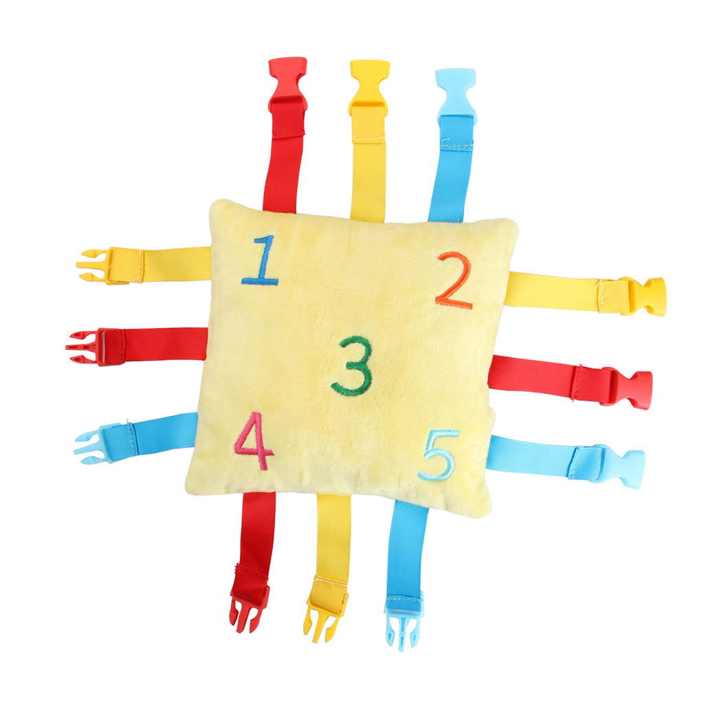 Sensory Quiet Book Kids Buckle Puzzle Color Matching Game Educational Toy
