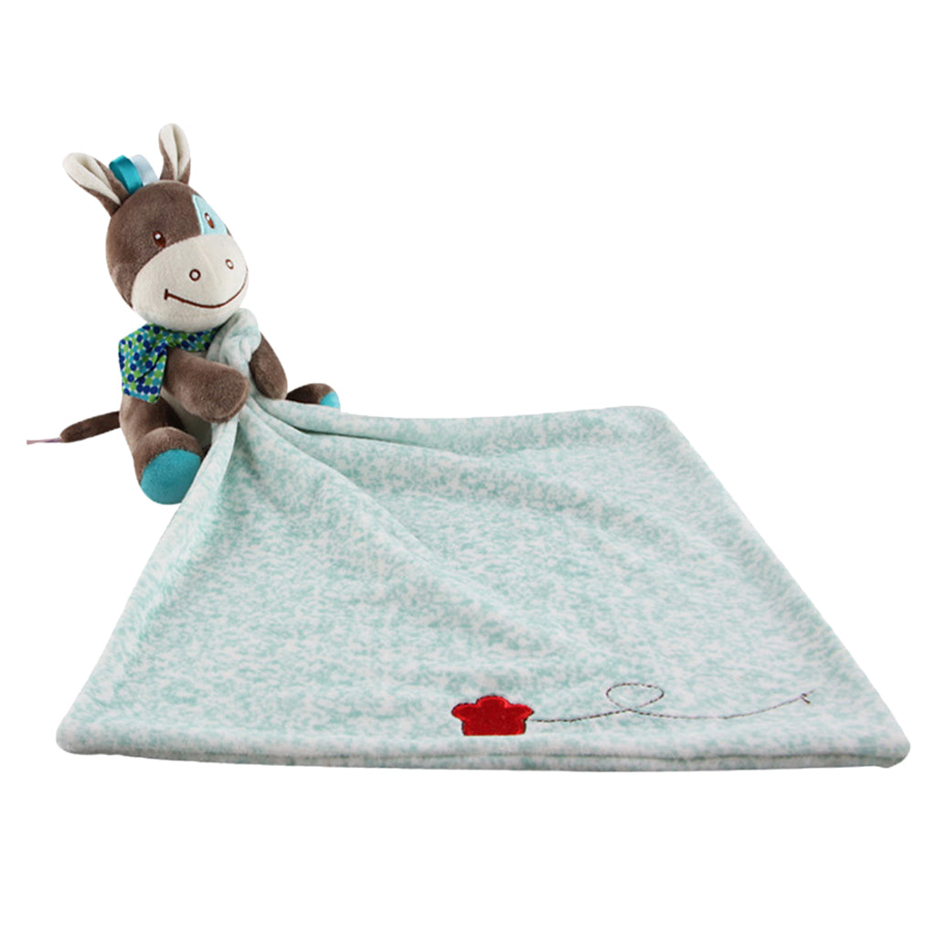 Baby Animals Security Blanket Plush Comforter Sleep Stuffed Toy Deer