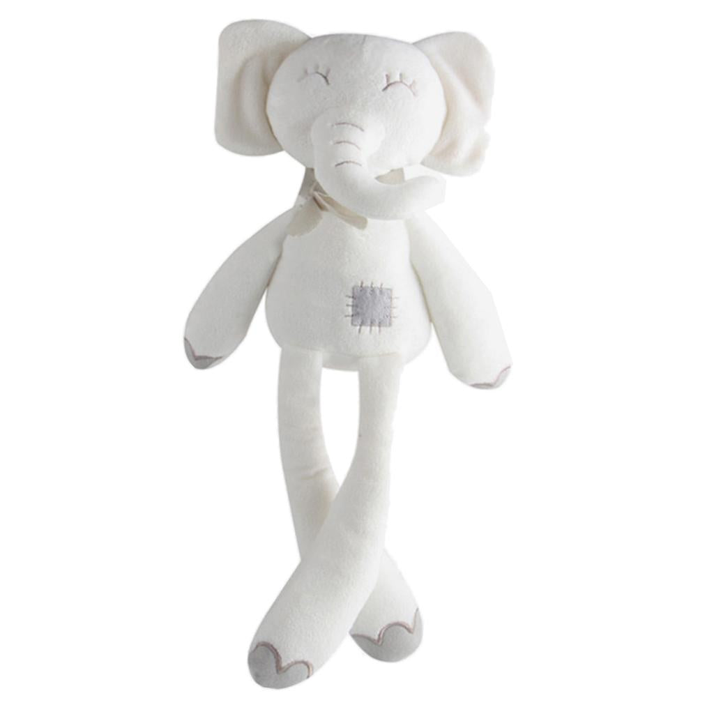 Soft Kids Baby Plush Toys Animal Elephant Doll Comforter Gifts White