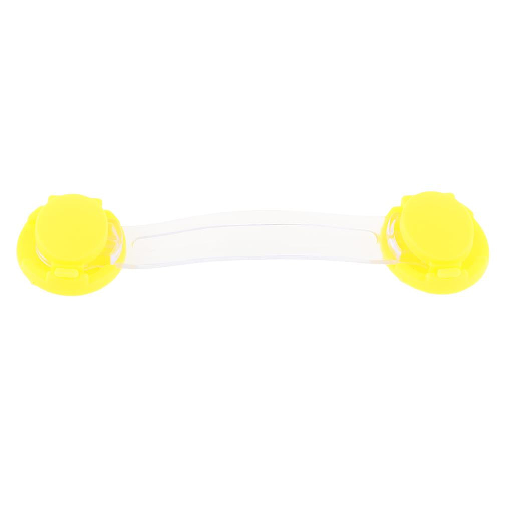 10Pcs Multi-Functional Baby-Proof Safety Lock for Cabinets Drawers Yellow