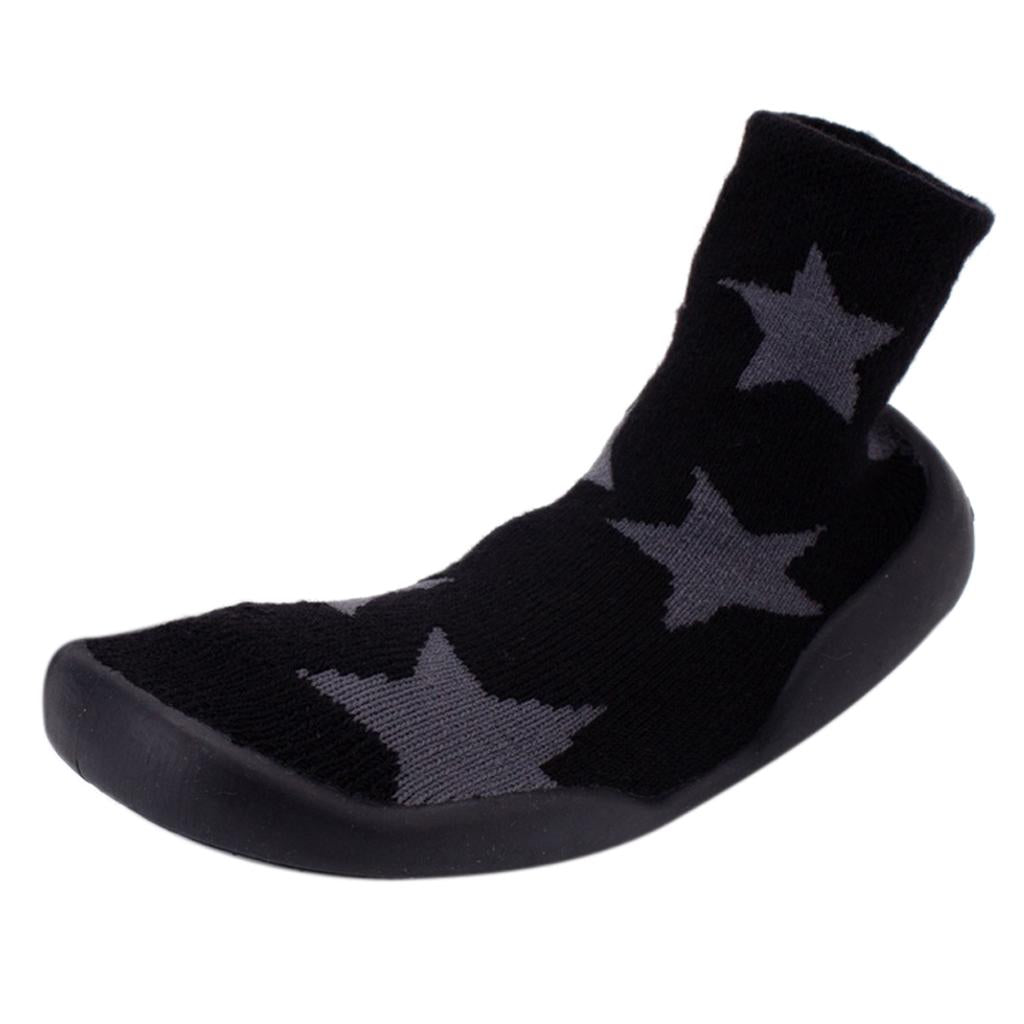 Baby Toddler Cotton Sock Shoes Anti Slip Sole Inner12cm(6-12M) Star Pattern