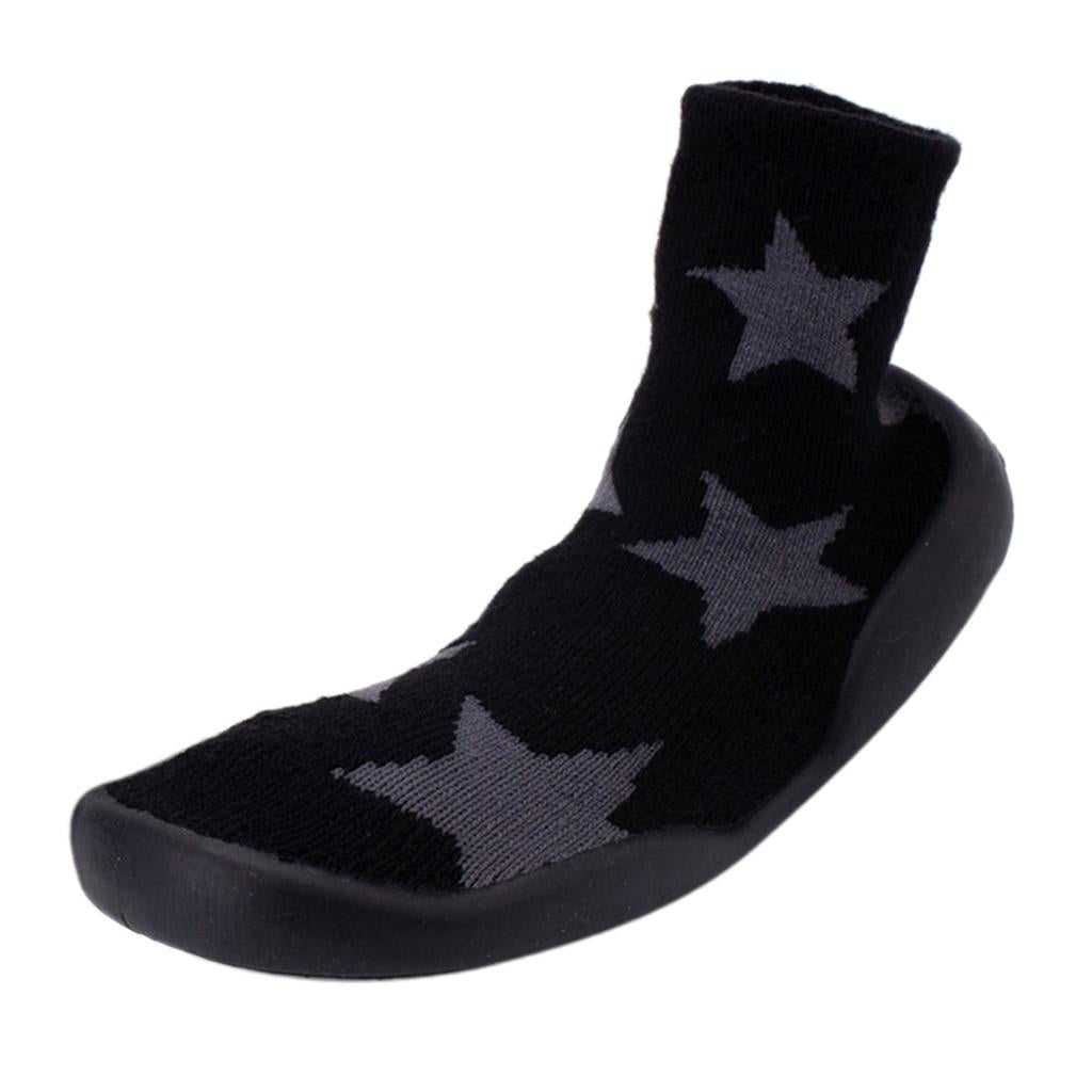 Baby Toddler Cotton Sock Shoes Anti Slip Sole Inner12cm(6-12M) Star Pattern