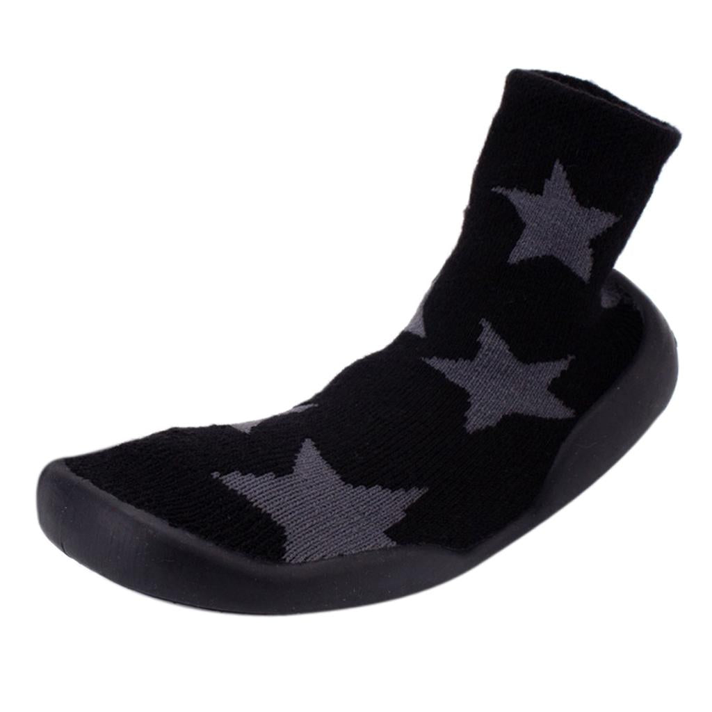 Baby Toddler Cotton Sock Shoes Anti Slip Sole Inner12cm(6-12M) Star Pattern