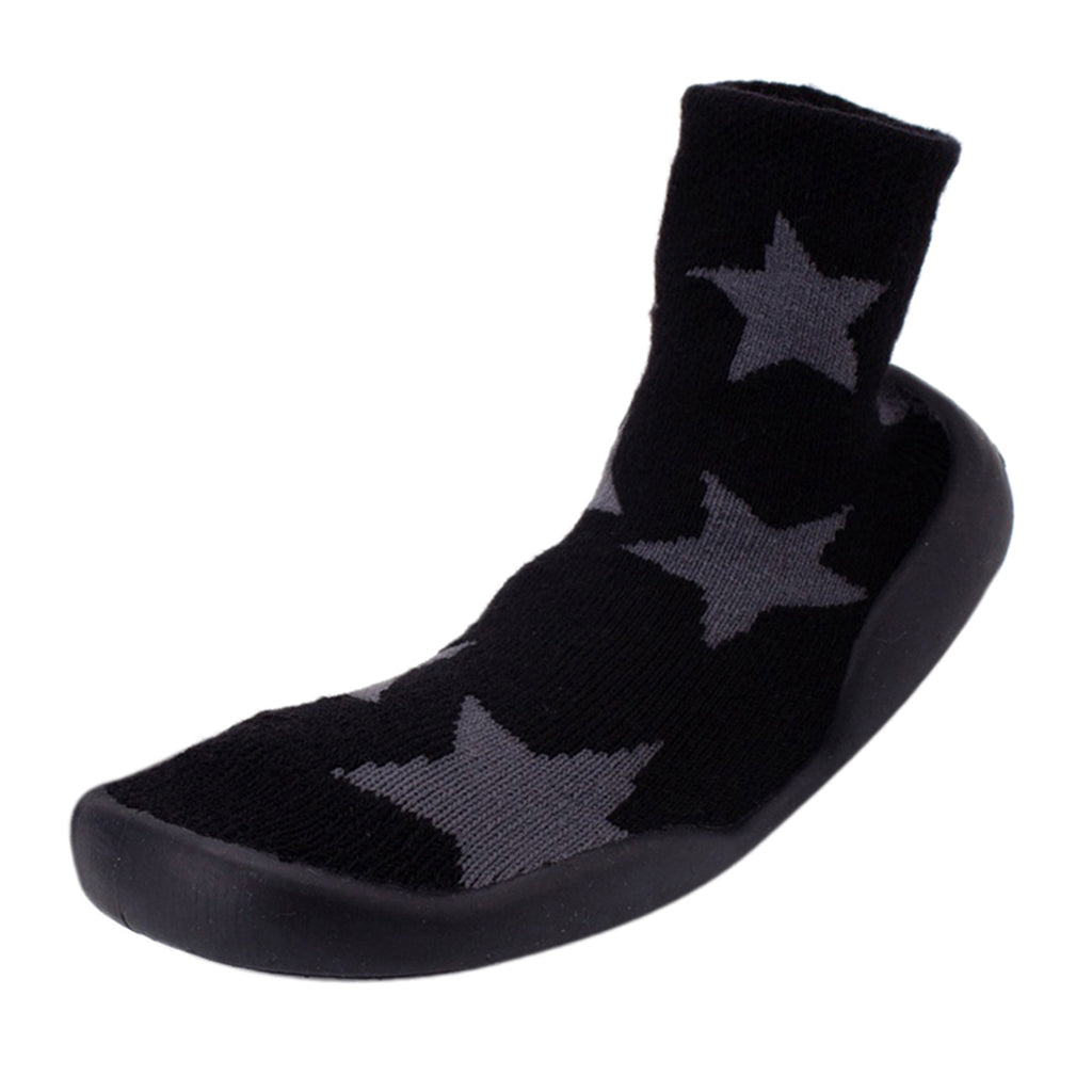 Baby Toddler Cotton Sock Shoes Anti Slip Sole Inner14cm(18-24M) Star Pattern