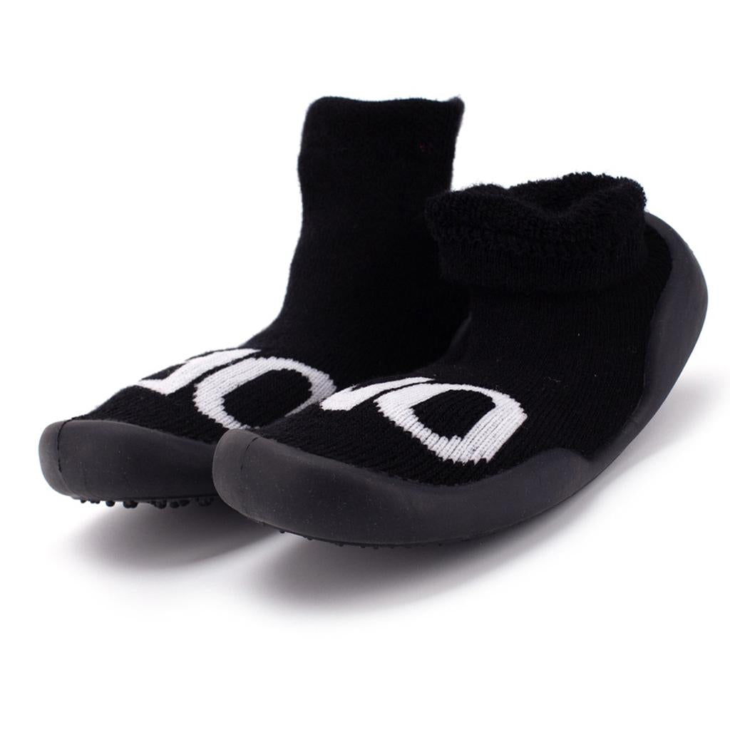 Baby Toddler Cotton Sock Shoes Anti Slip Sole Inner15cm(24-30M) Letter