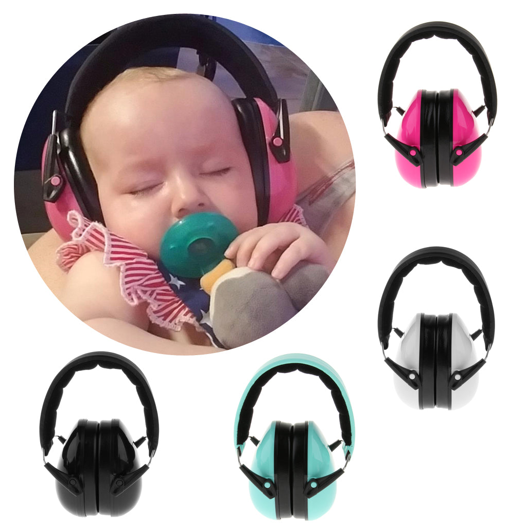 Adjustable Baby Children Ear Defenders Earmuffs Hearing Protection  Black