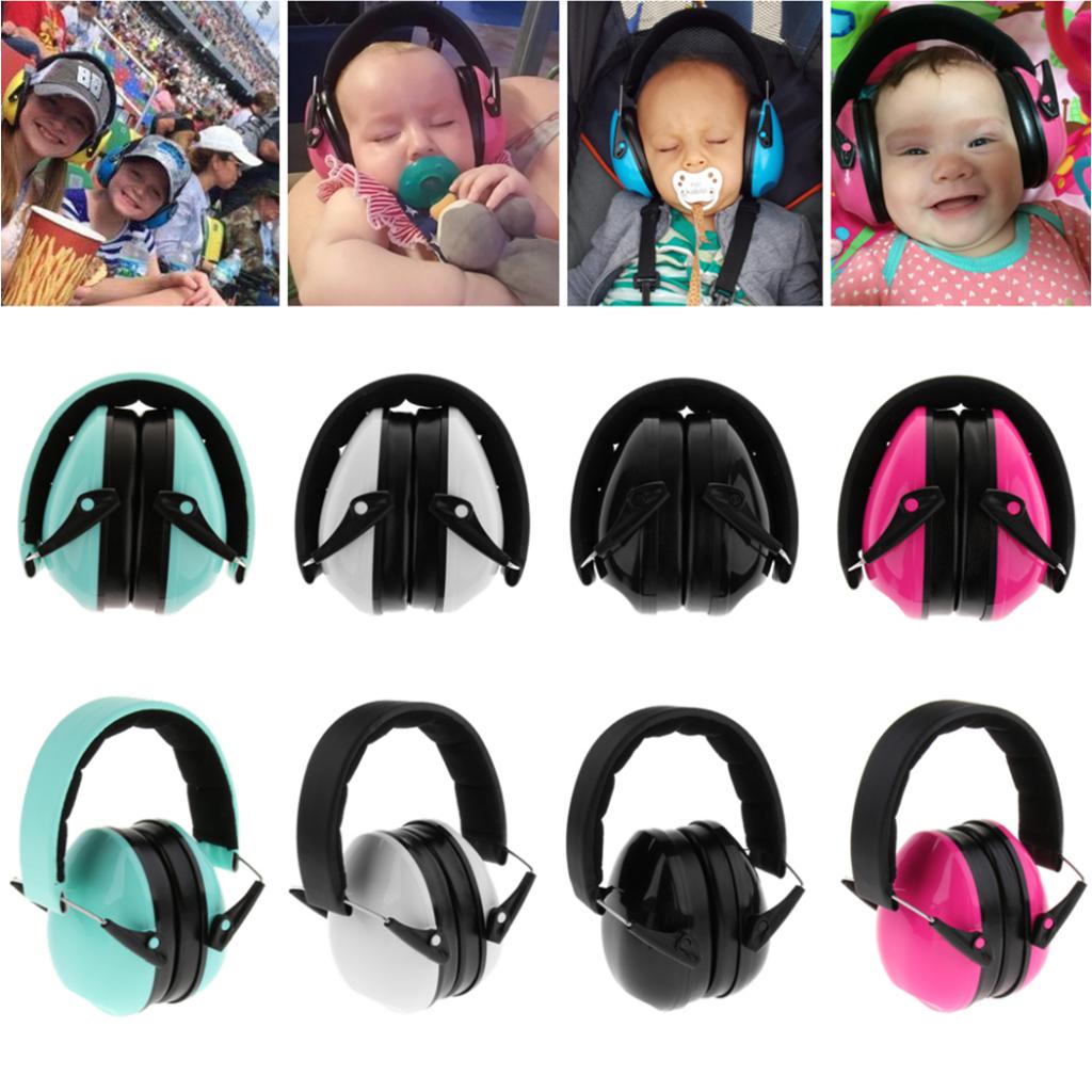 Adjustable Baby Children Ear Defenders Earmuffs Hearing Protection  Black