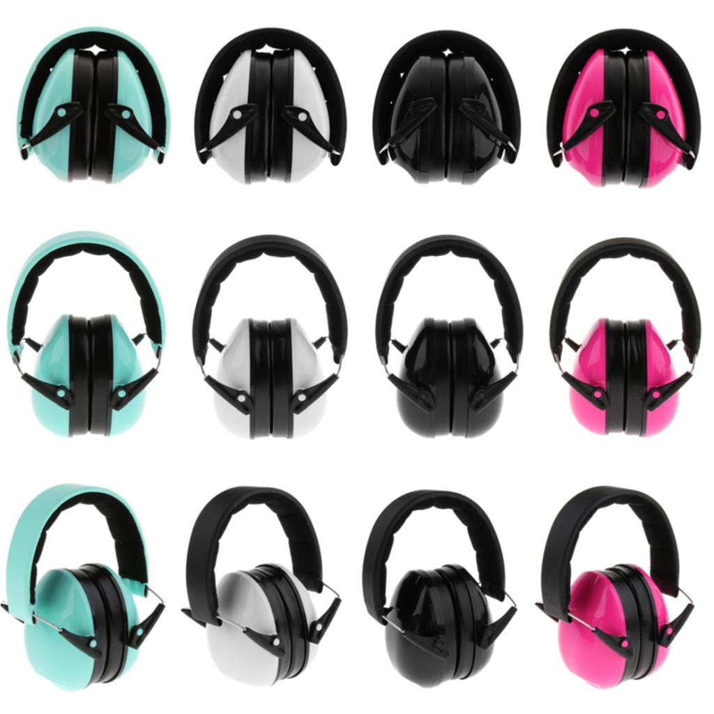 Adjustable Baby Children Ear Defenders Earmuffs Hearing Protection  Black