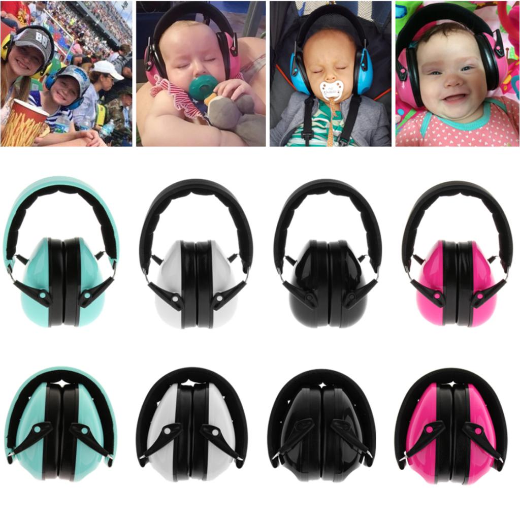 Adjustable Baby Children Ear Defenders Earmuffs Hearing Protection  Black