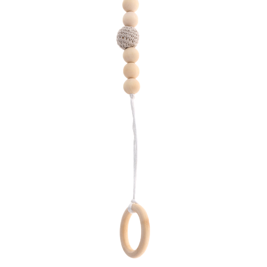 Neboron Wooden Pacifier Chain Holders Clip Baby Teething Toy Style 8