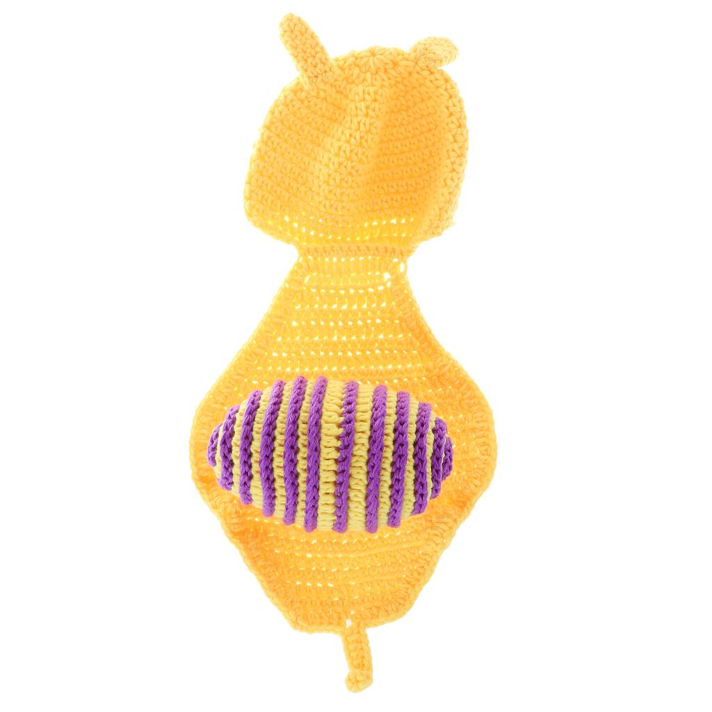 Crochet Costume Knitted Hats Outfits Newborn Photography Props Snail