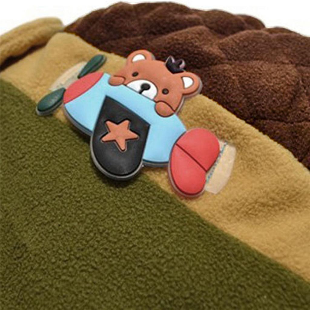 Baby Boys Girls Kids Winter Pilot Warm Cap Hat Earflap Beanie Brown