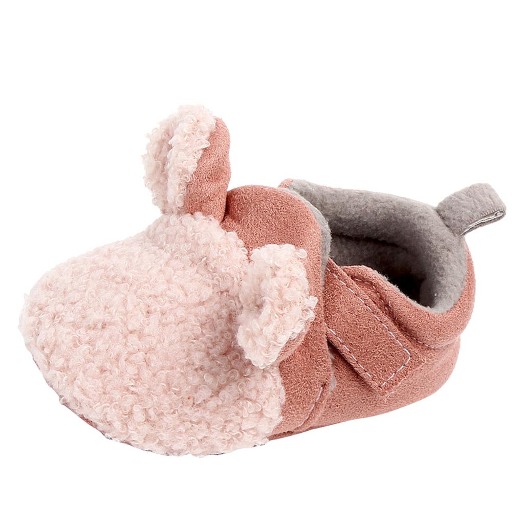 Baby Soft Sole Shoes Sneakers Winter Warm Boots Trainer 3-6Months Pink