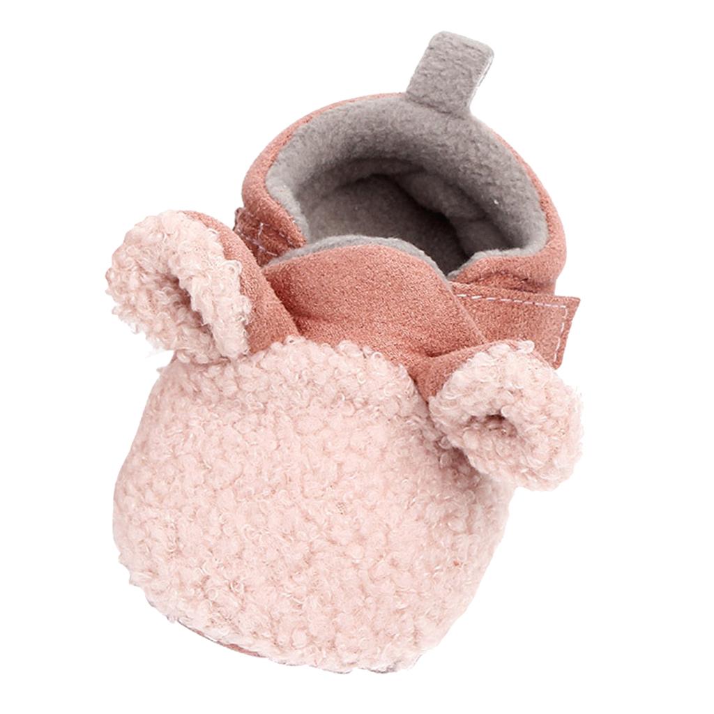 Baby Soft Sole Shoes Sneakers Winter Warm Boots Trainer 3-6Months Pink