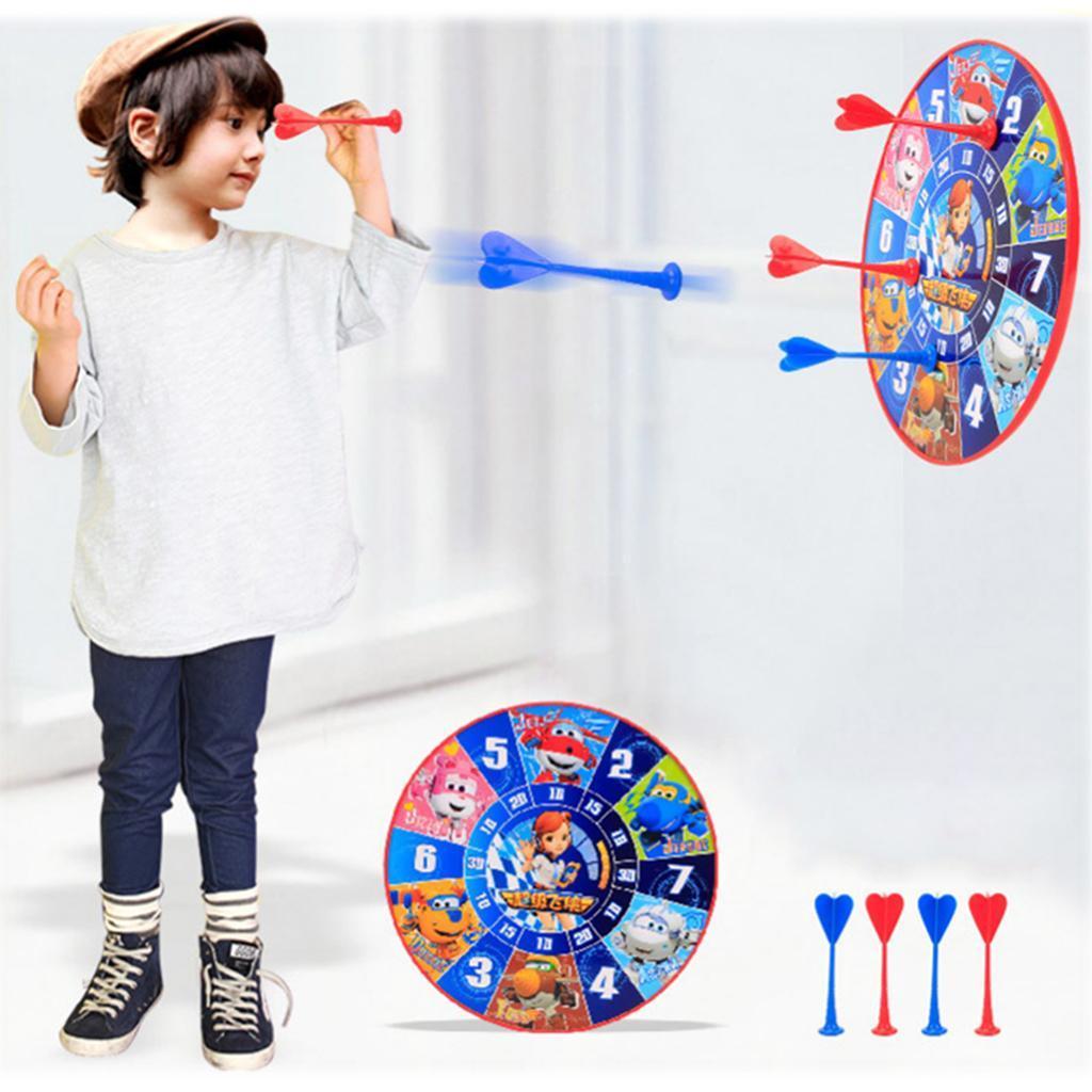 Super Wings Magnetic Dart Set with 12inch Dart Board 8 Magnet Darts Kids Toy