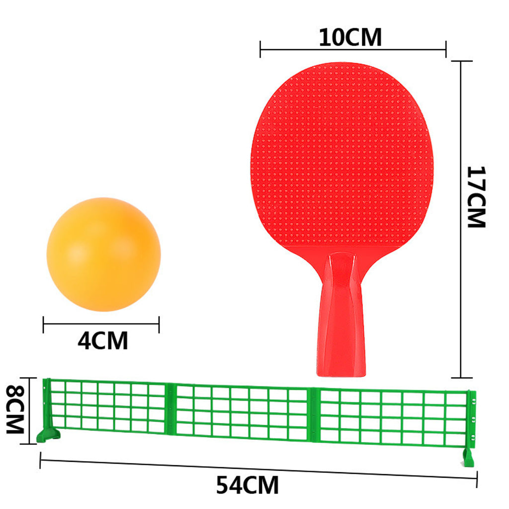 DIY Net Board Plastic Ping-pong Ball Table Tennis Set Kids Sports Game Toy