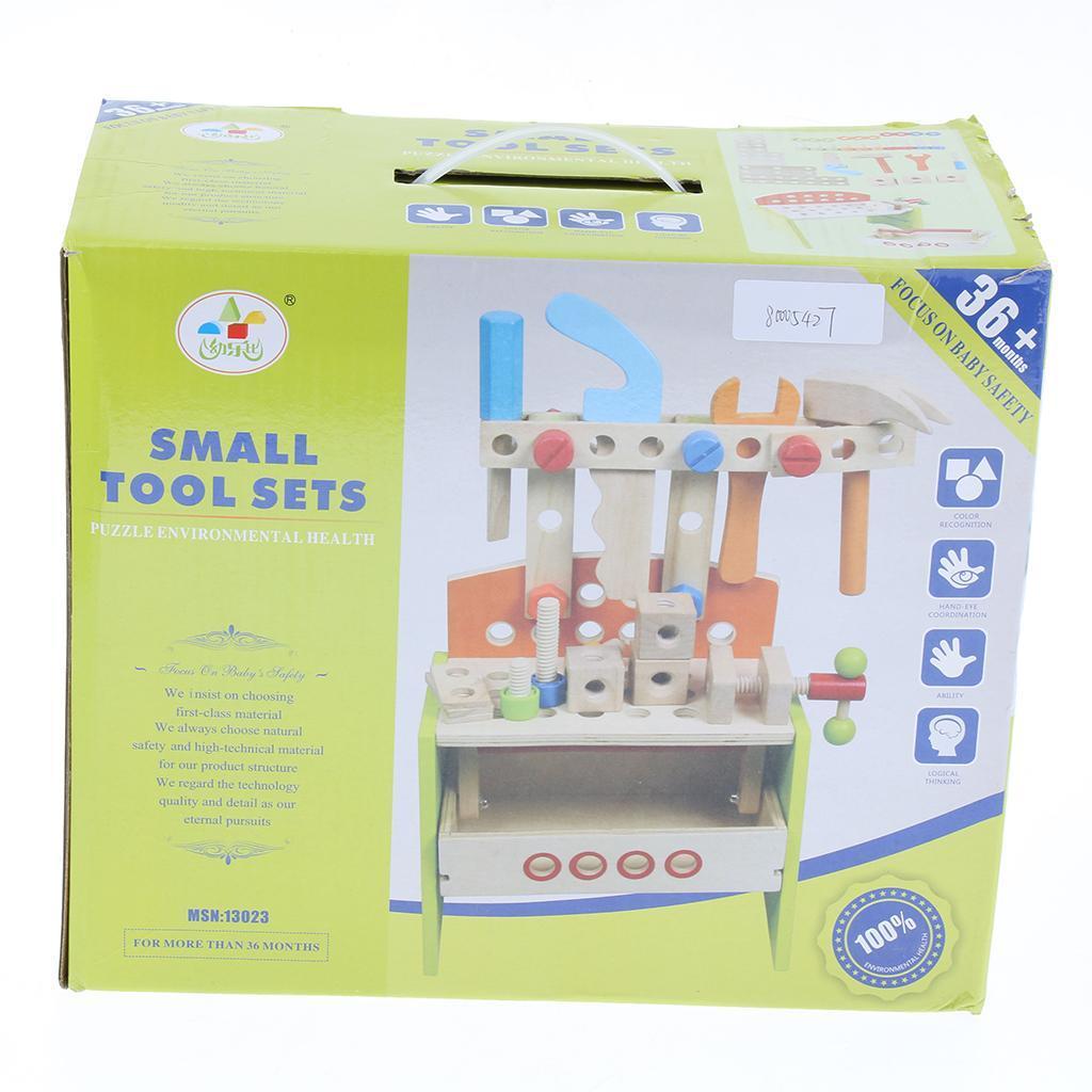 Wooden Tools Set Box Toy Children Kids Play House Simulation Repair Kit