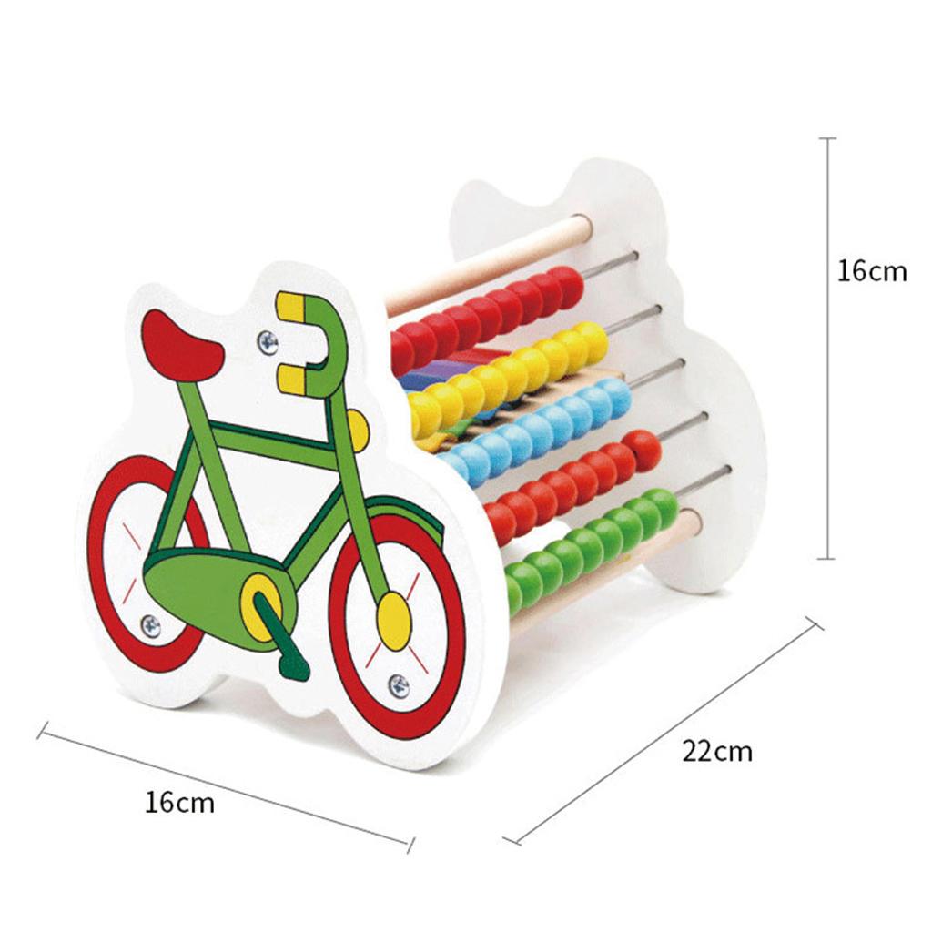 Wooden 8 Notes Octave Xylophone Piano Bicycle Calculating Frame Kids Toy