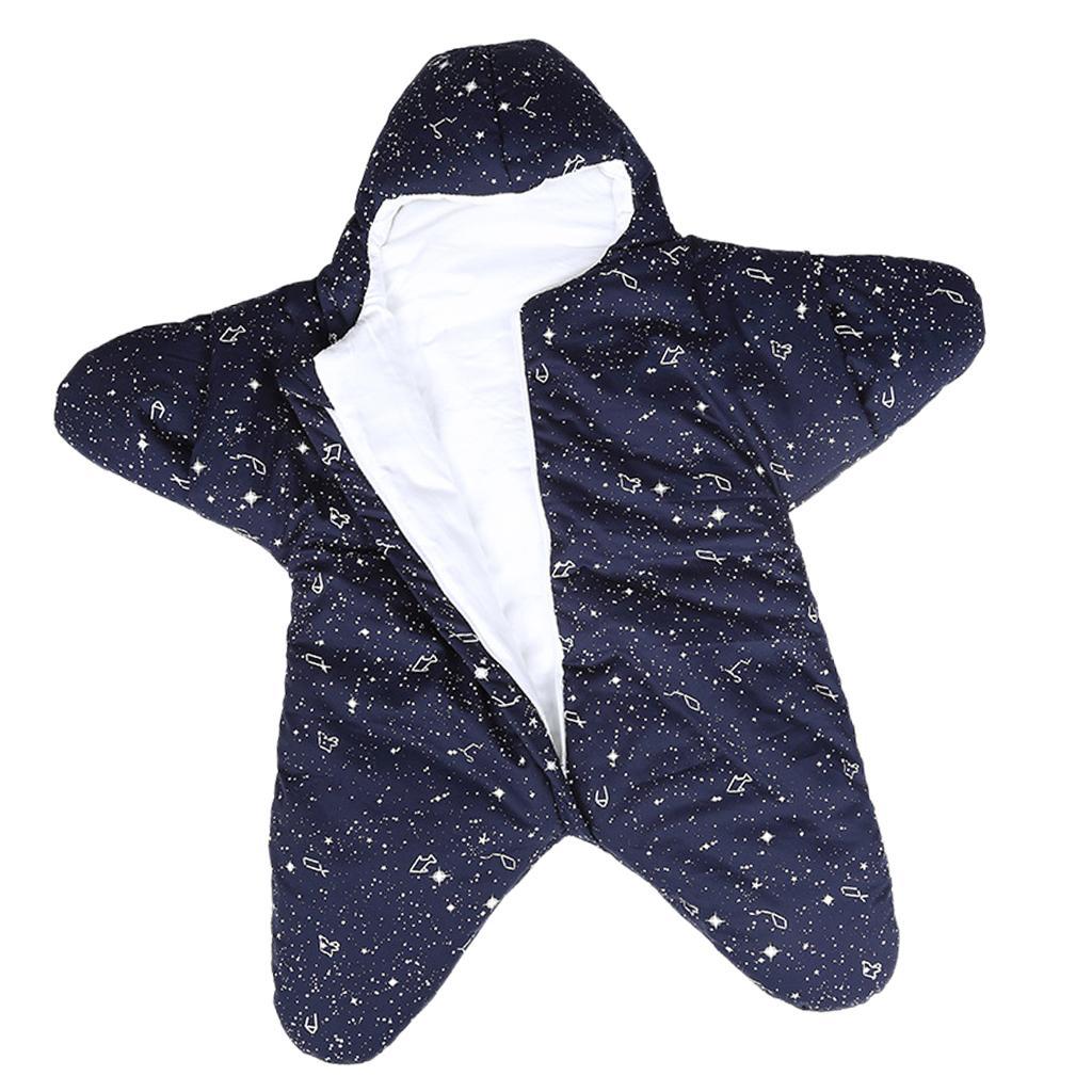 Newborn Infant Sleeping Bag Baby Starfish Swaddle Blanket Sleep Bed Wrap 6-20Months Blue