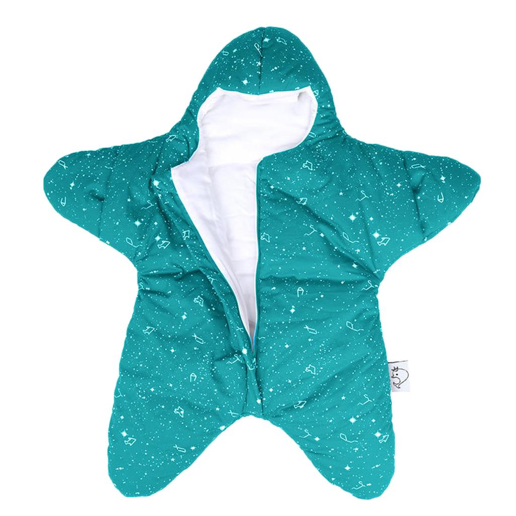 Newborn Infant Sleeping Bag Baby Starfish Swaddle Blanket Sleep Bed Wrap 6-20Months Green