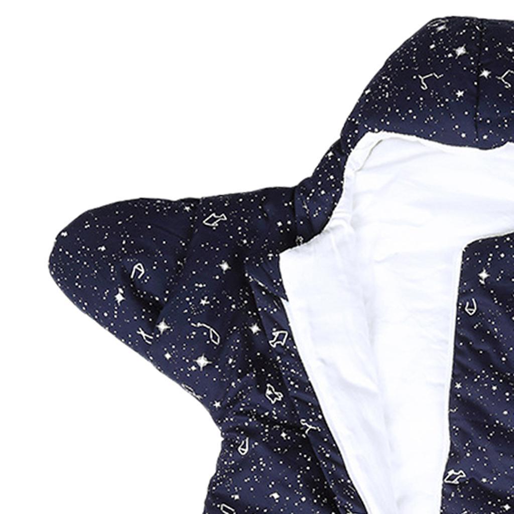 Newborn Infant Sleeping Bag Baby Starfish Swaddle Blanket Sleep Bed Wrap 0-8Months Blue