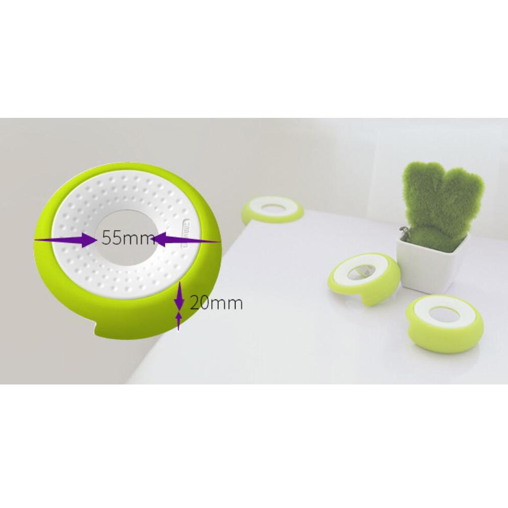 4 pieces Table Corner Edge Guard Cushion Baby Safety Bumper Protector Green