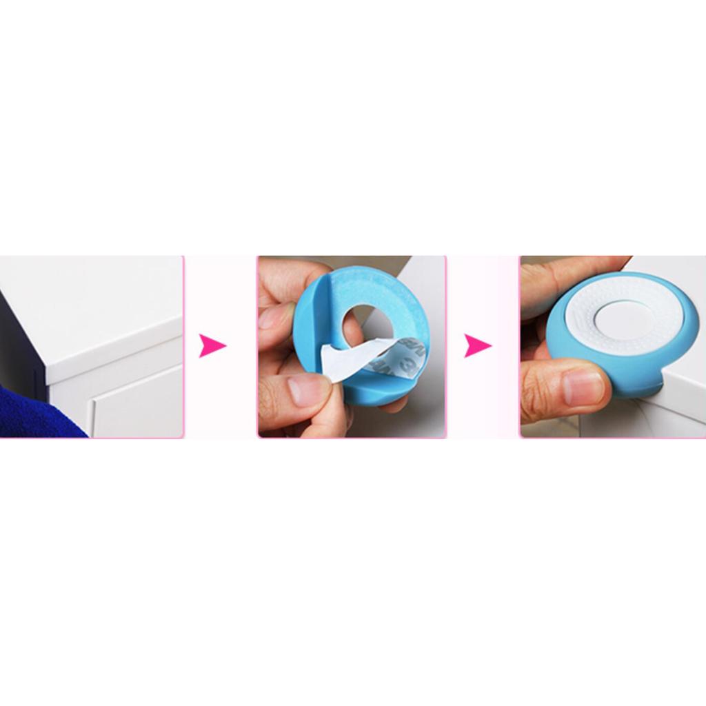 4 pieces Table Corner Edge Guard Cushion Baby Safety Bumper Protector Blue