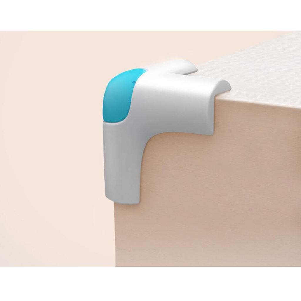 Pack of 4 Baby Proofing Edge & Corner Guards Corner Protector T Shape Blue