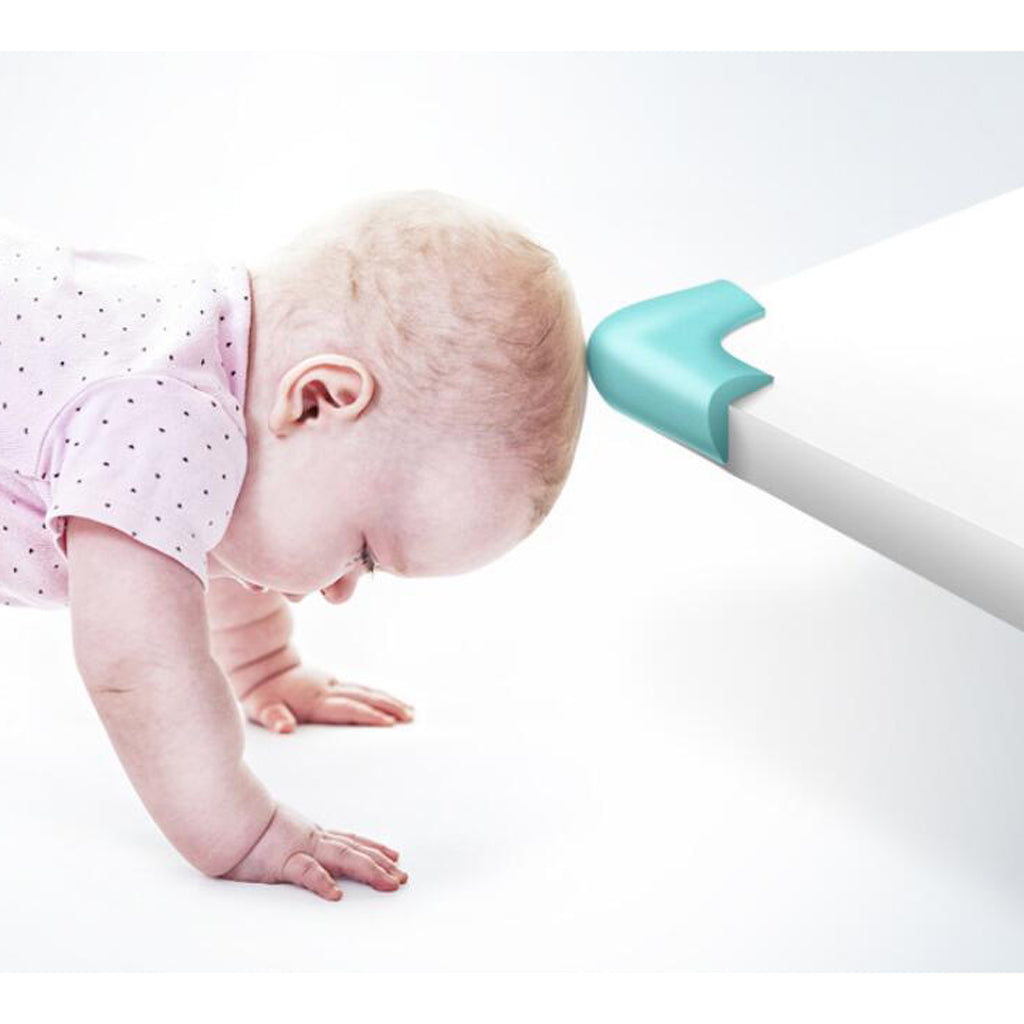 Pack of 4 Baby Proofing Edge & Corner Guards Corner Protector Mint Green